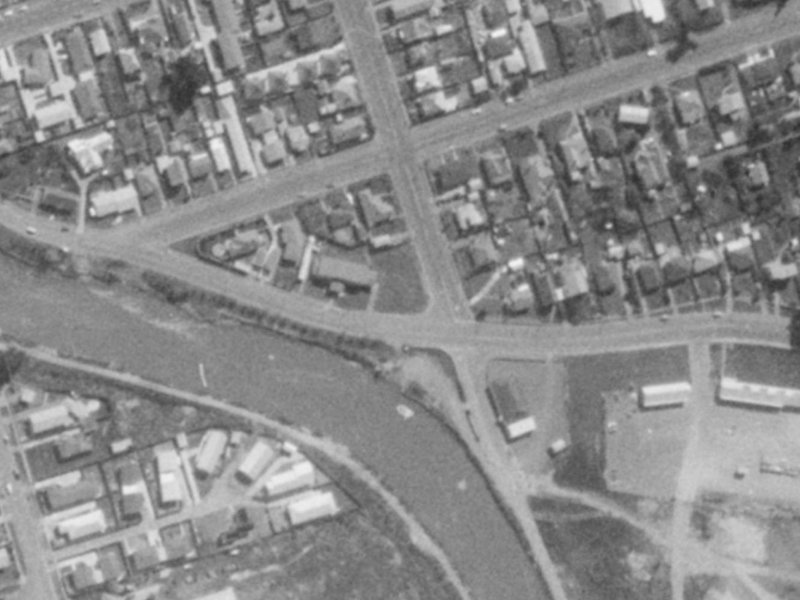 Owles Terrace from the air, 1975-1979