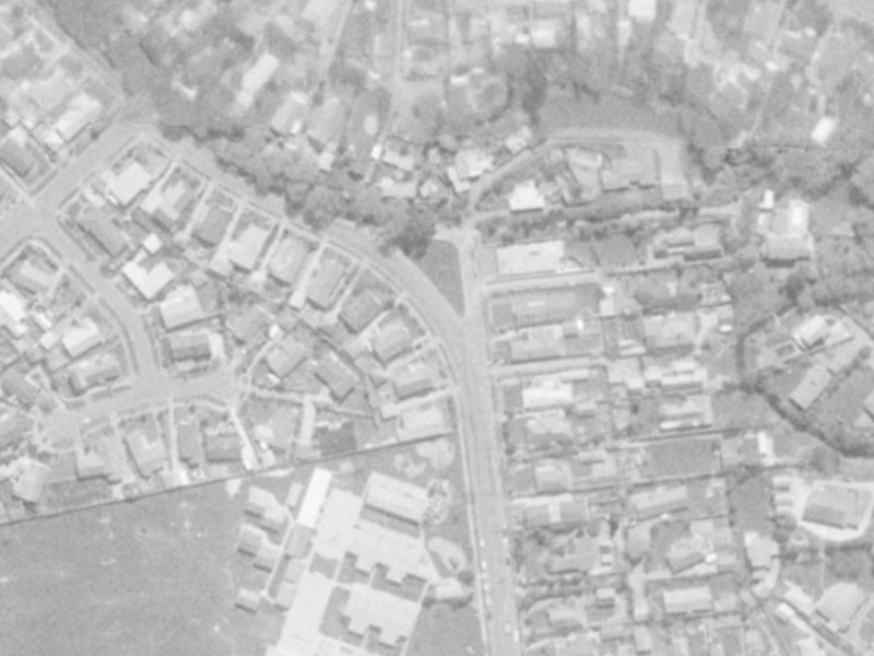 263 Waimairi Road from the air, 1975-1979