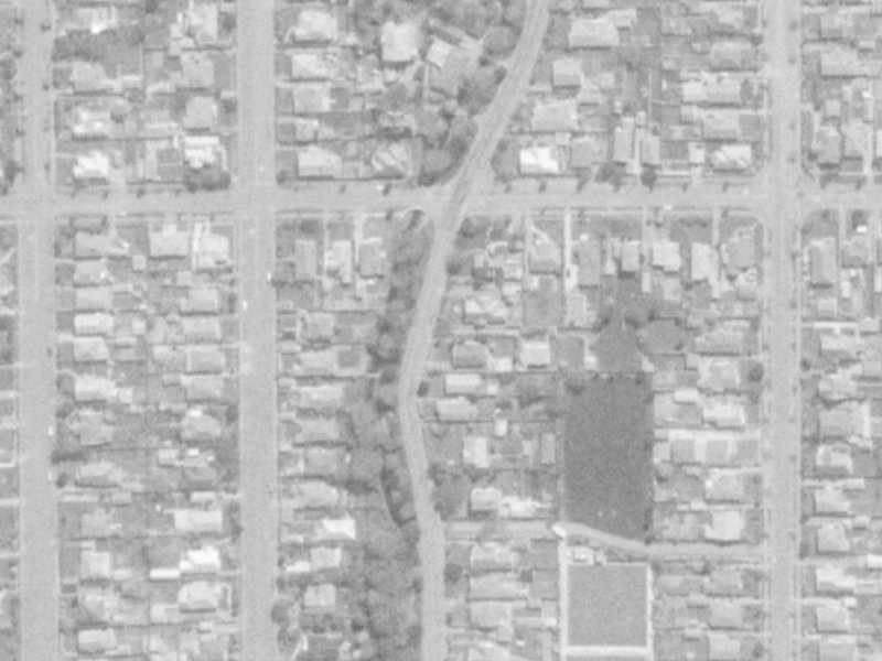 134 Stapletons Road from the air, 1975-1979