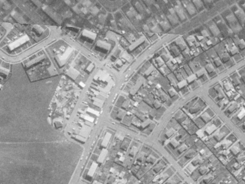 70 Hampshire Street from the air, 1975-1979