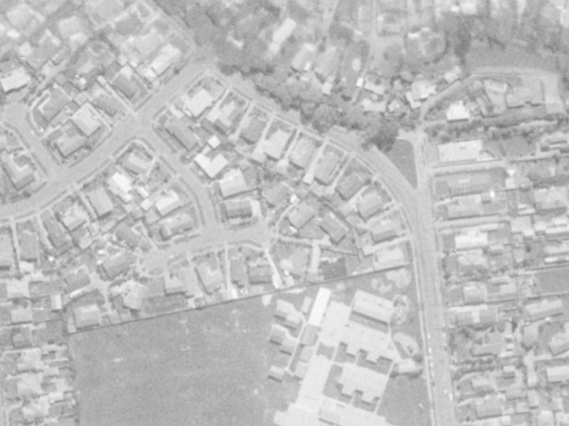 11 Seagrave Place from the air, 1975-1979