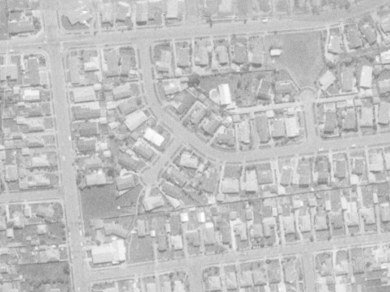 49 Raxworthy Street from the air, 1975-1979