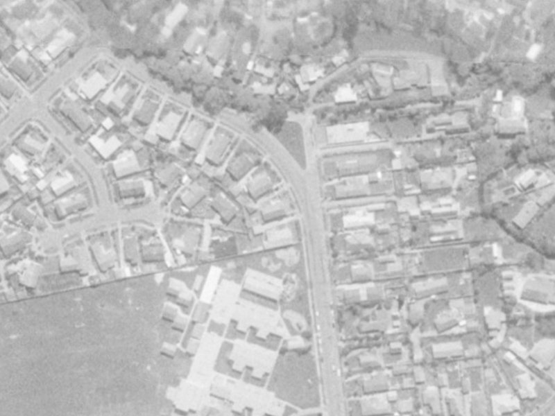 278 Waimairi Road from the air, 1975-1979
