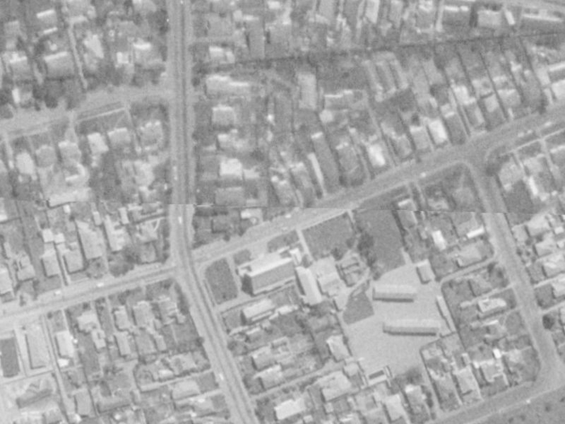 95 Jeffreys Road from the air, 1975-1979