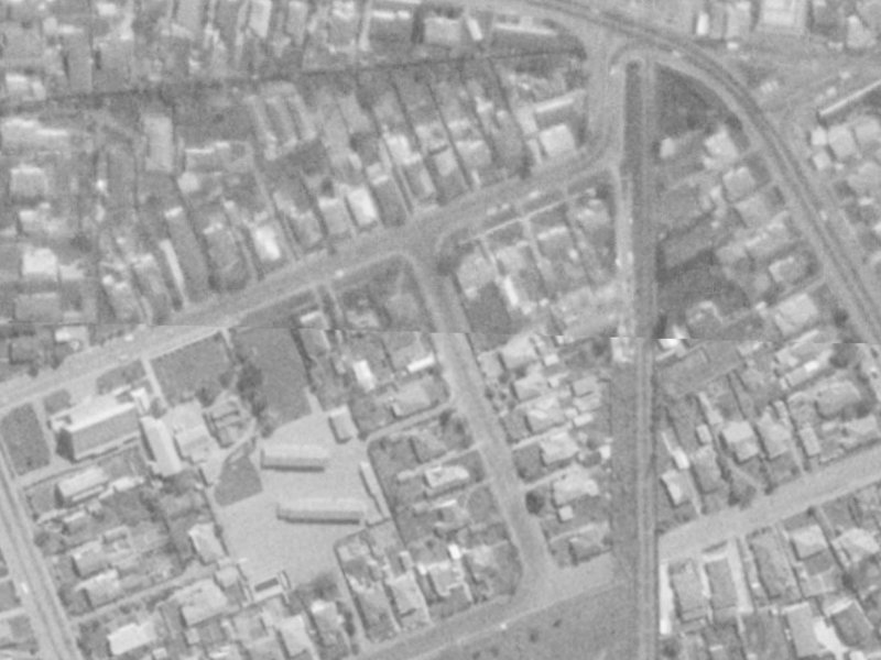15 Orkney Street from the air, 1975-1979