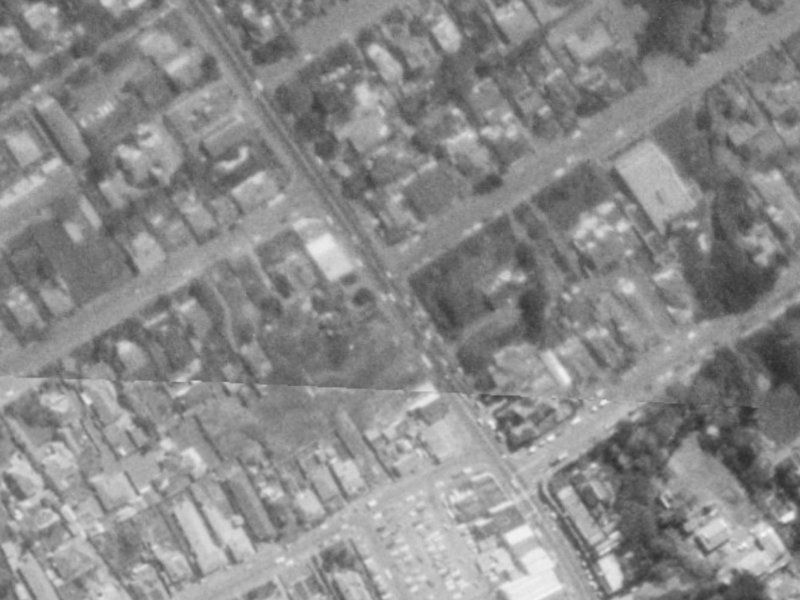 2 McDougall Avenue from the air, 1975-1979