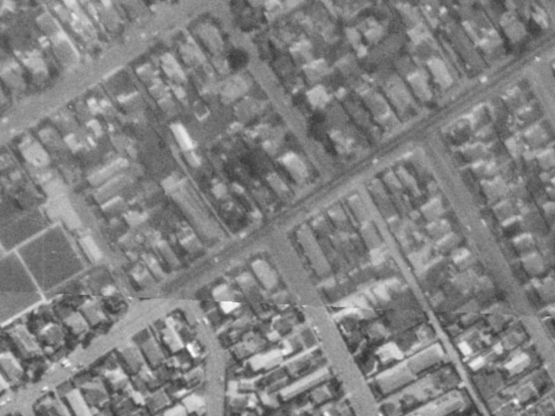 73 Saint Albans Street from the air, 1975-1979