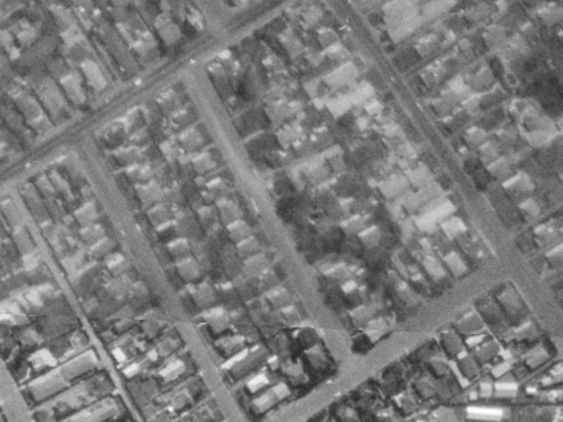 Albany Street from the air, 1975-1979