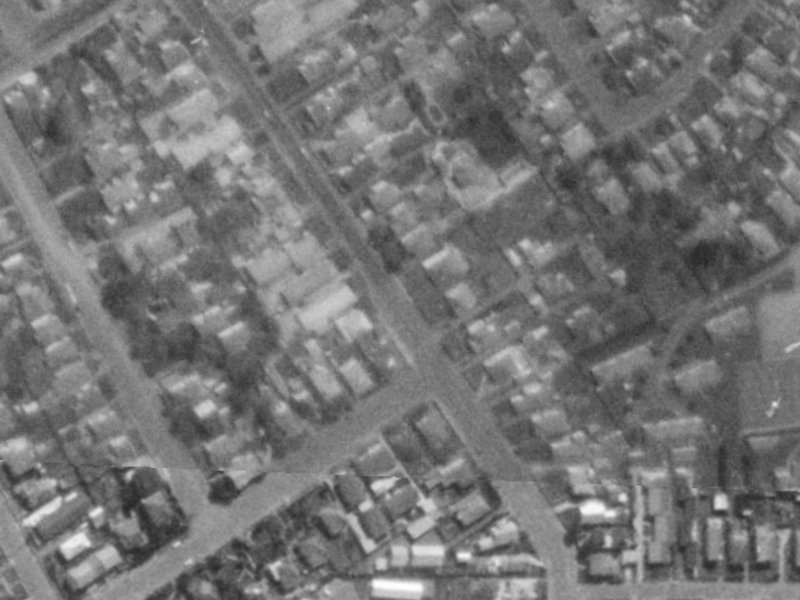 212C Springfield Road from the air, 1975-1979