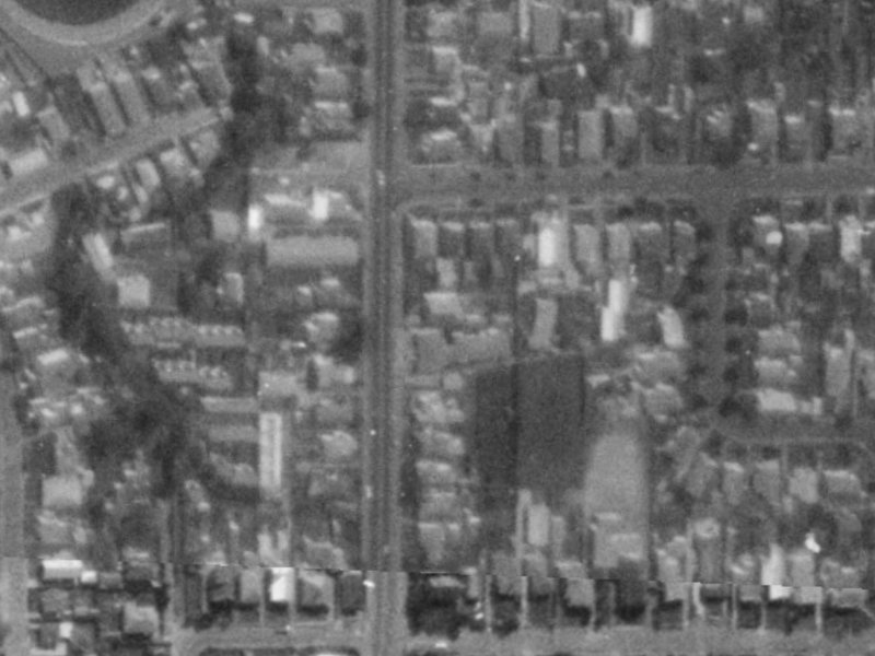 50 Cranford Street from the air, 1975-1979