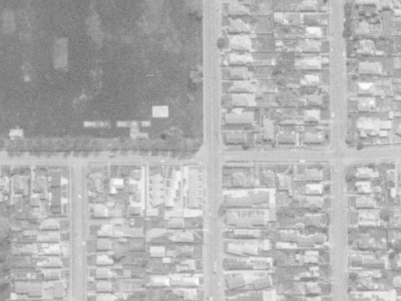 36-44 Edward Avenue from the air, 1975-1979
