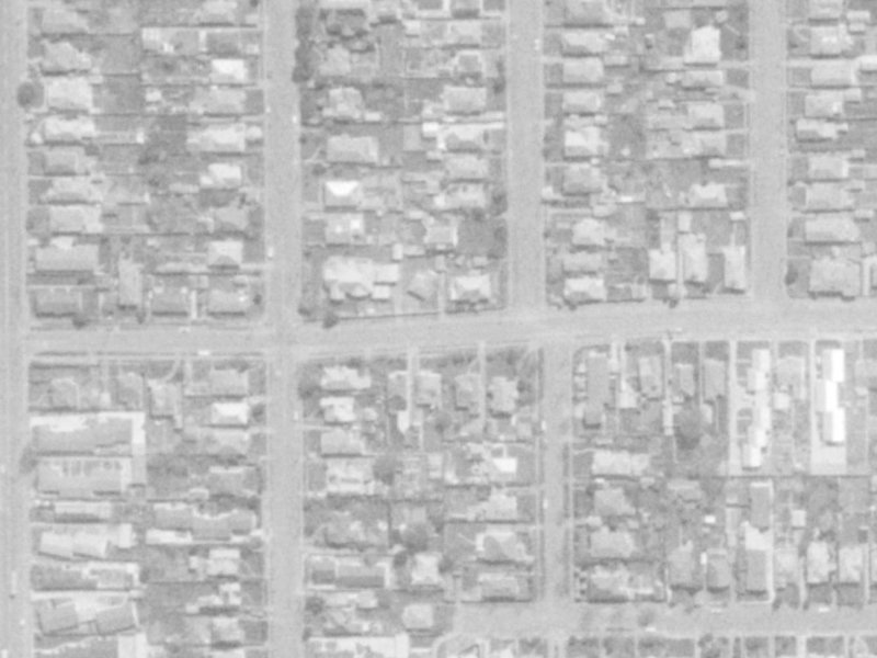 51 Edward Avenue from the air, 1975-1979