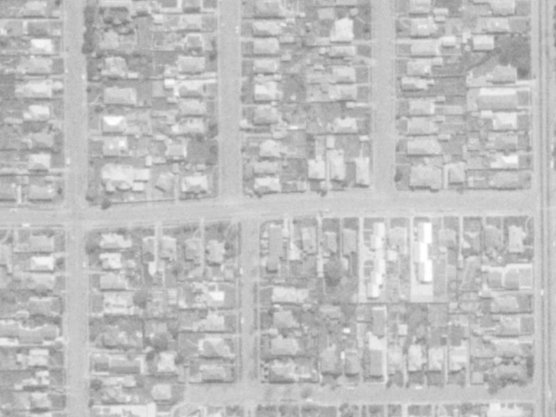 88 Edward Avenue from the air, 1975-1979