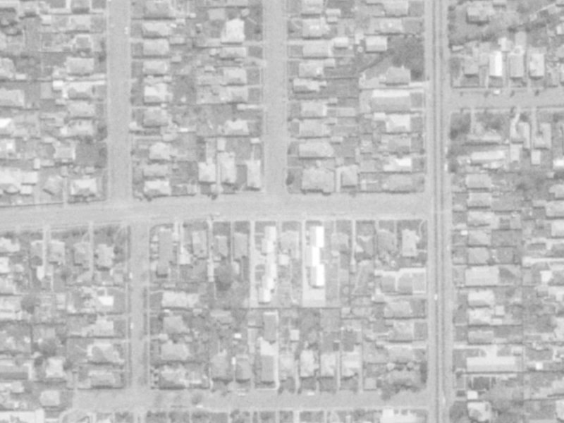 102 Edward Avenue from the air, 1975-1979
