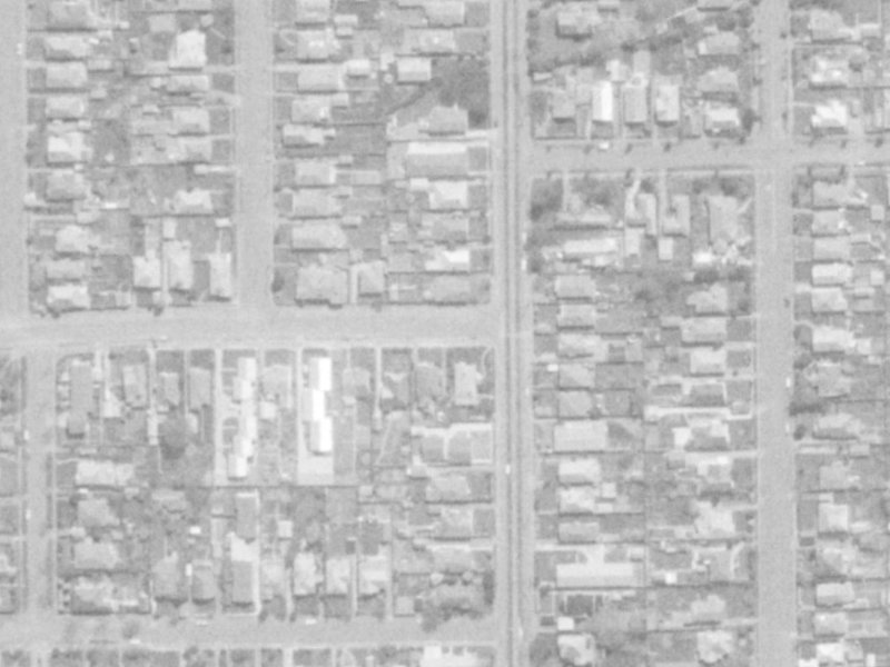 120 Edward Avenue from the air, 1975-1979