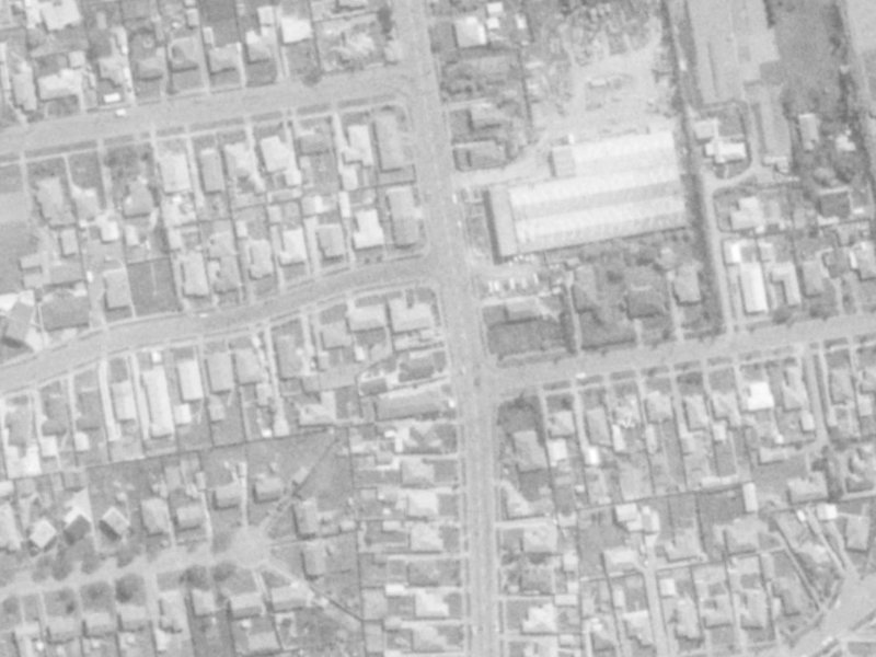 179 Gayhurst Road from the air, 1975-1979