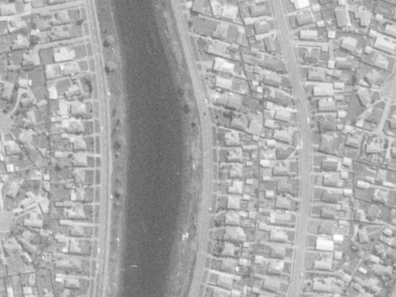 996 Avonside Drive from the air, 1975-1979