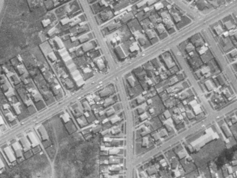 128 Bexley Road from the air, 1975-1979