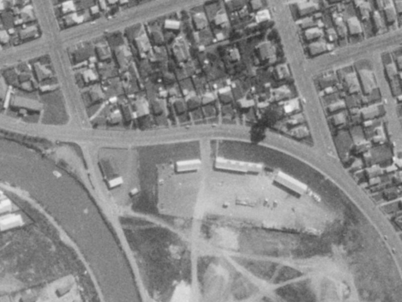 85A Owles Terrace from the air, 1975-1979