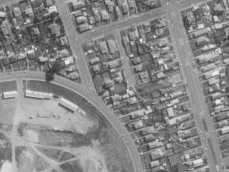 16 Ida Street from the air, 1975-1979