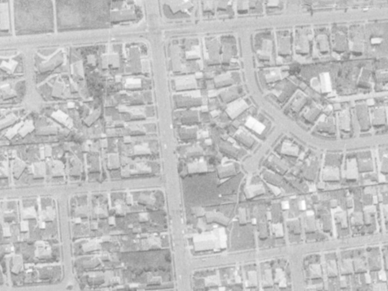 252 Avonhead Road from the air, 1975-1979