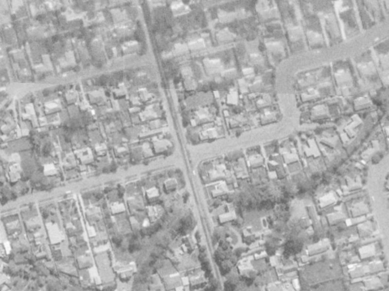 224 Clyde Road from the air, 1975-1979