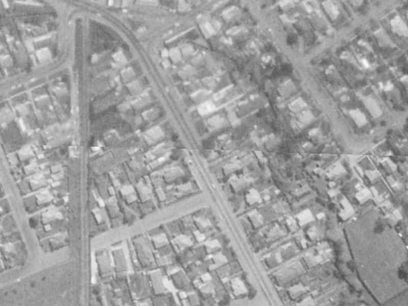 34 Strowan Road from the air, 1975-1979