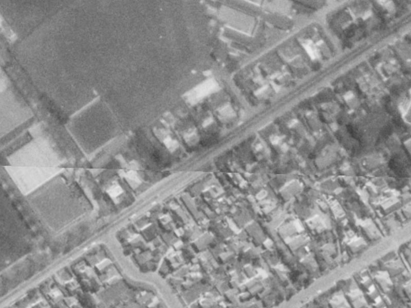 113 Heaton Street from the air, 1975-1979