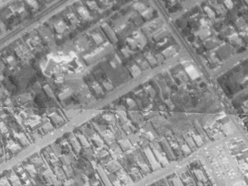 151 Leinster Road from the air, 1975-1979