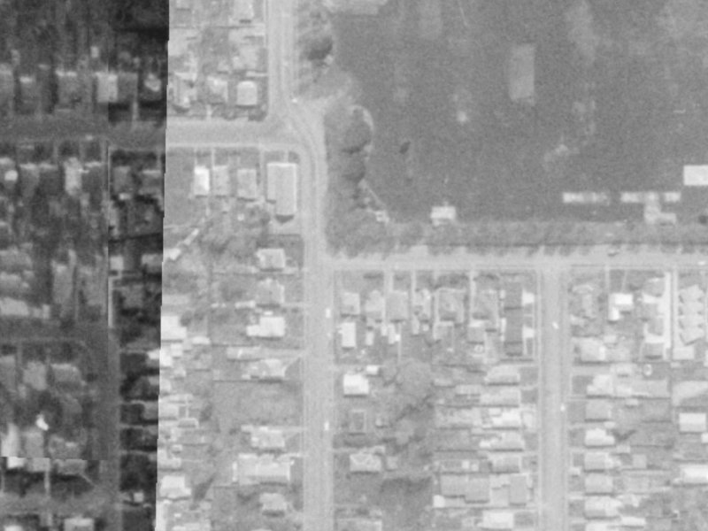 2 Edward Avenue from the air, 1975-1979