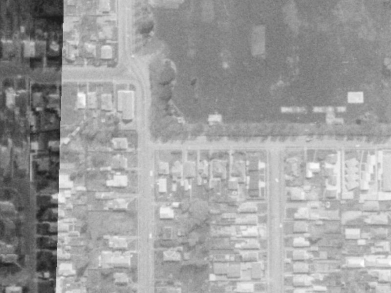 30 Edward Avenue from the air, 1975-1979