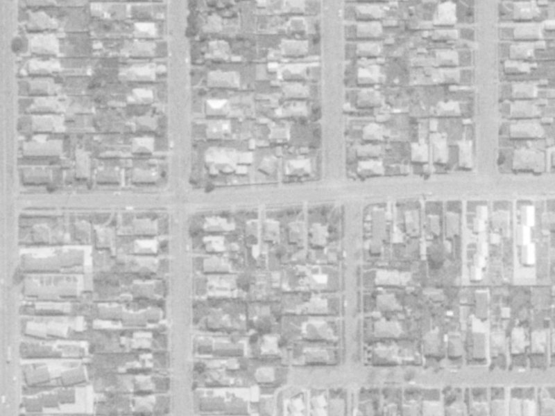 58 Edward Avenue from the air, 1975-1979