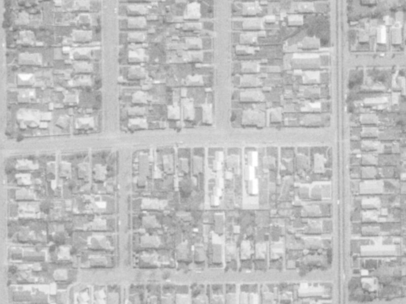 100 Edward Avenue from the air, 1975-1979