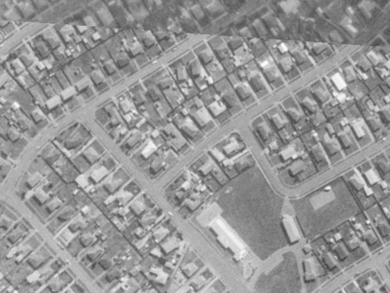 8 Yarmouth Street from the air, 1975-1979