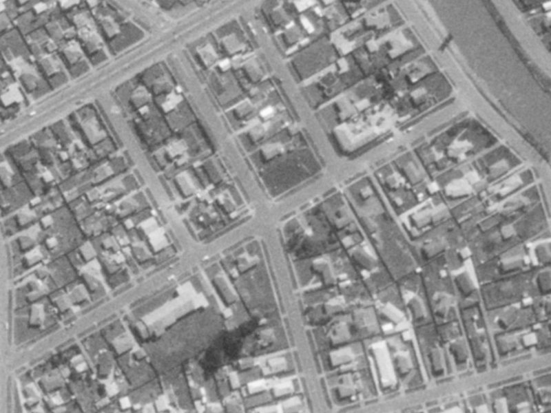 23 Orari Street from the air, 1975-1979