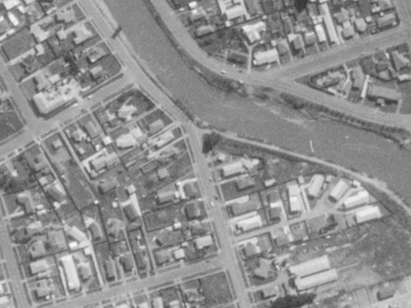 29 Wairoa Street from the air, 1975-1979
