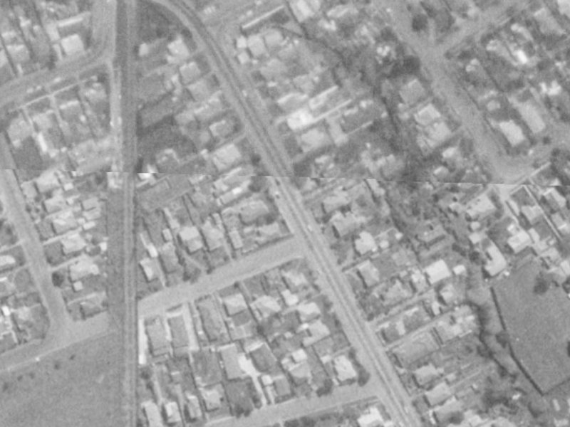 37 Strowan Road from the air, 1975-1979