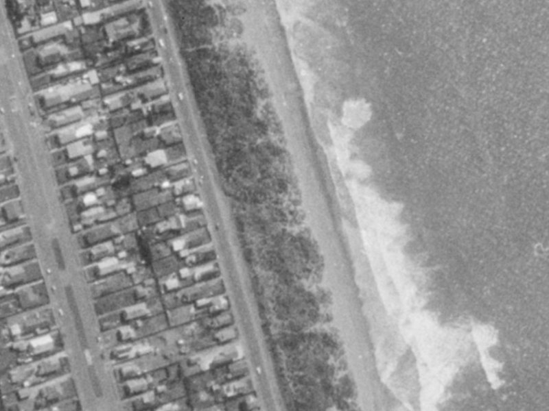 247–269 Marine Parade from the air, 1975-1979