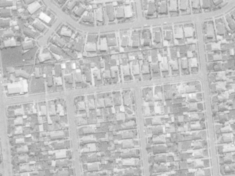 Coniston Avenue from the air, 1975-1979