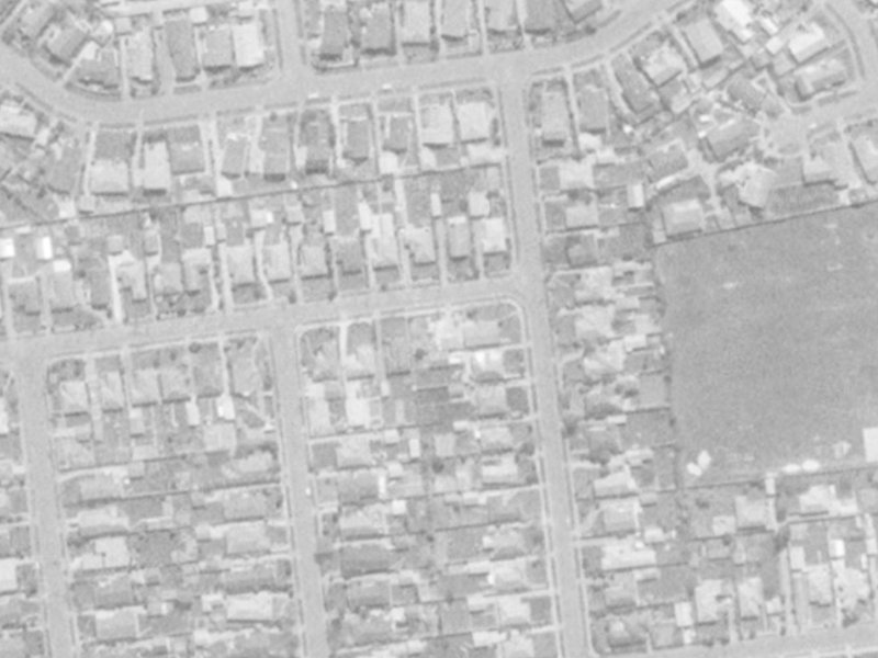 33 Coniston Avenue from the air, 1975-1979