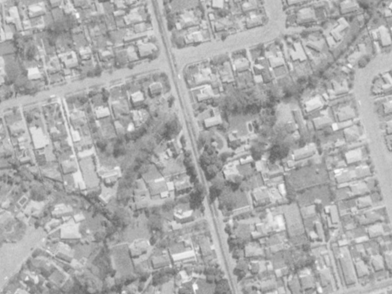 214 Clyde Road from the air, 1975-1979
