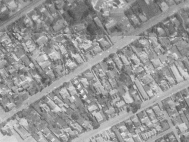 114 Leinster Road from the air, 1975-1979