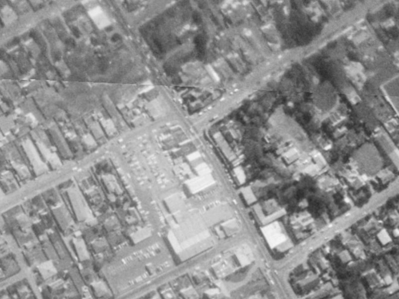 202a Papanui Road from the air, 1975-1979