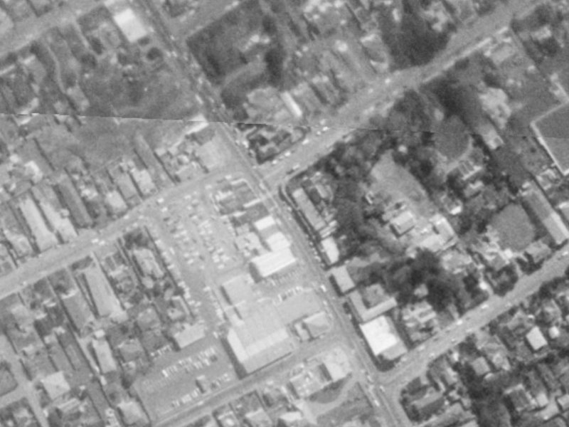Papanui Road from the air, 1975-1979