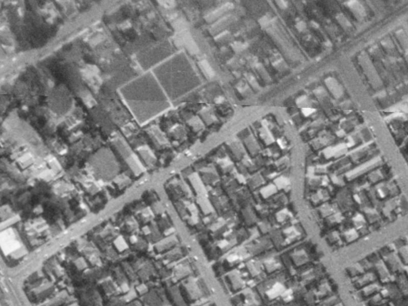40 St Albans Street from the air, 1975-1979