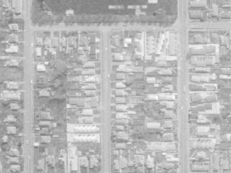 26 Allard Street from the air, 1975-1979