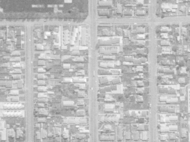 602 Barbadoes Street from the air, 1975-1979