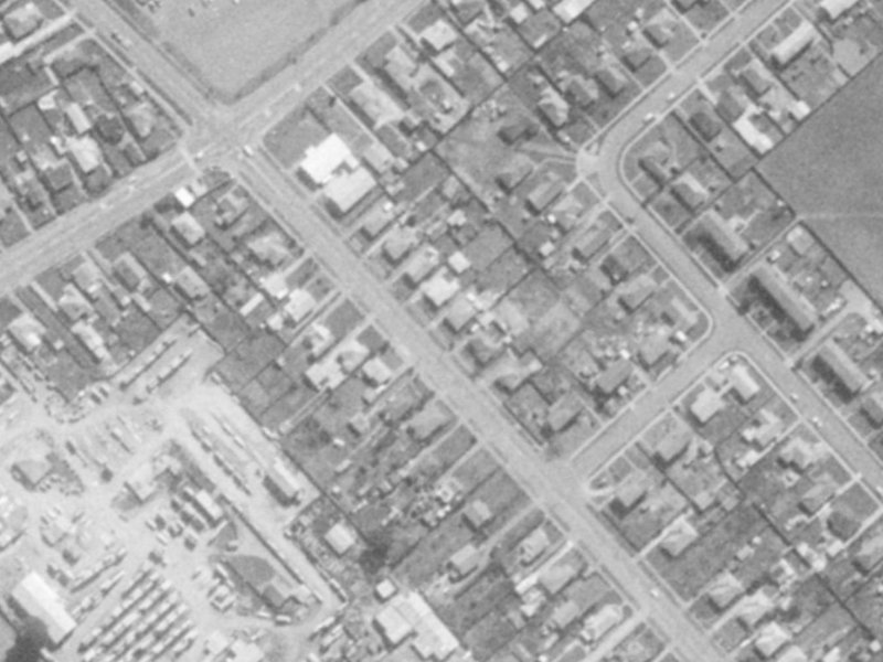 163 Breezes Road from the air, 1975-1979