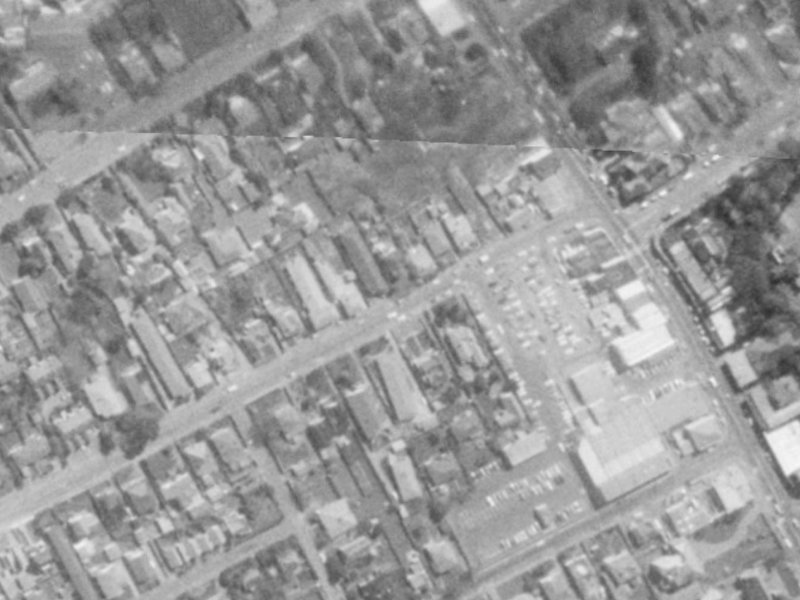 135 Aikmans Road from the air, 1975-1979