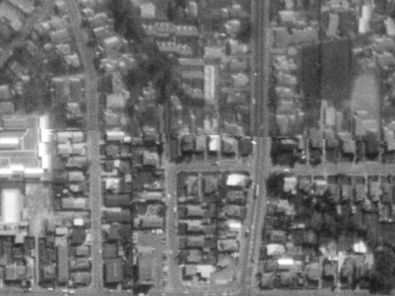 33 Cornwall Street from the air, 1975-1979